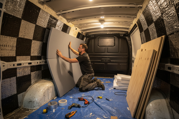 How to Insulate Your Van Before Installing Ply Lining